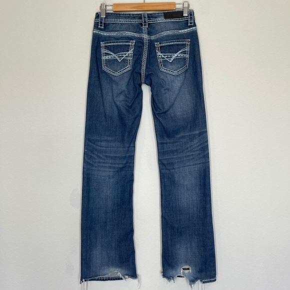 Rock & Roll Cowgirl Dark Blue Boot Cut Jeans - Picture 5 of 16